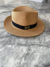 Load image into Gallery viewer, Personalised Straw Fedora Hat