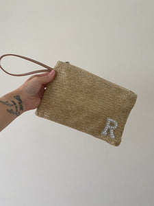 Personalised Straw Clutch