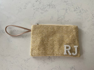 Personalised Straw Clutch