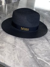 Load image into Gallery viewer, Personalised Straw Fedora Hat